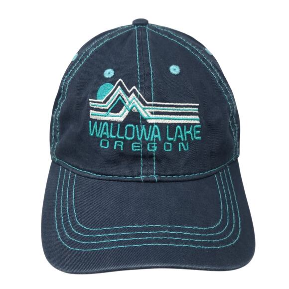 Wallowa Lake Oregon Baseball Cap Blue One Size Adjustable Prairie Mountain - Picture 1 of 10